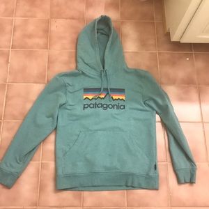 Men’s Patagonia Hoodie Teal Size Small